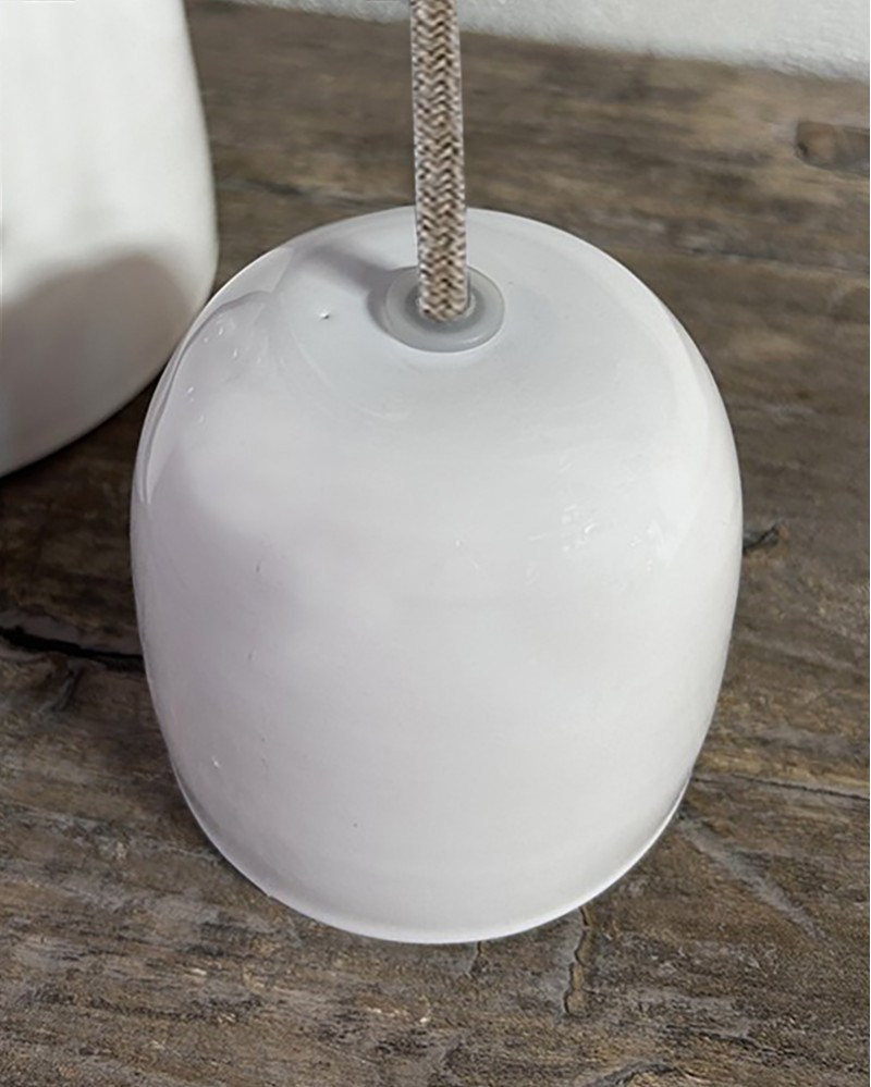 Sigma Meli Melo varnished ceramic pendant lamp by The Gentle Factory