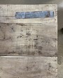 Console pliante en bois recyclé blanchi