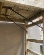 Console pliante en bois recyclé blanchi