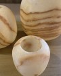 Alabaster Candle Holder