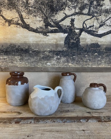 Earth terracotta vase