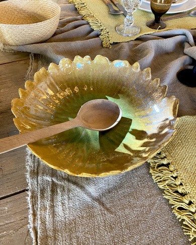 Sandstone Mati salad bowl