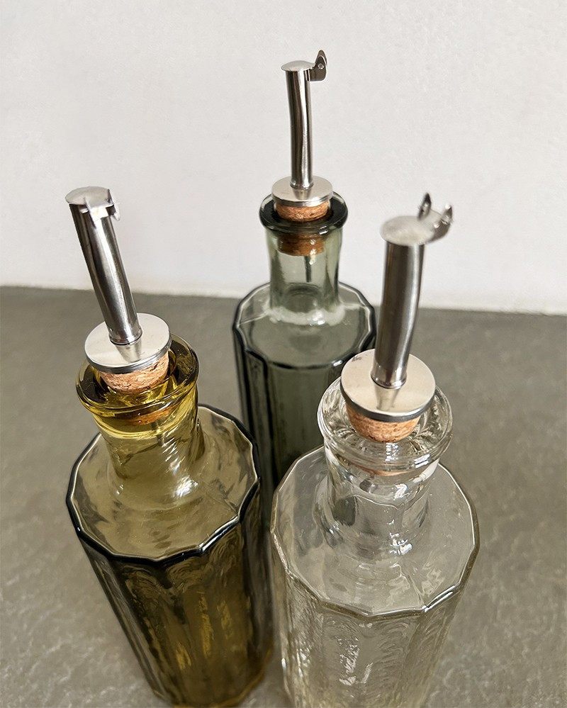 Bouteille à huile Brût en verre recyclé