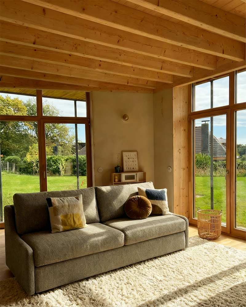 Convertible Linen Sofa BIDART 3PL