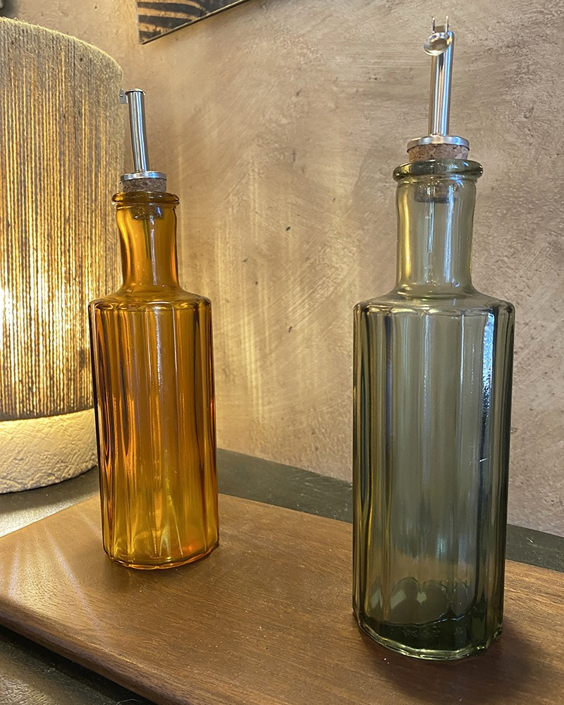 Bouteille à huile Brût en verre recyclé