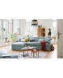 Convertible Linen Sofa BIDART 3PL - modular