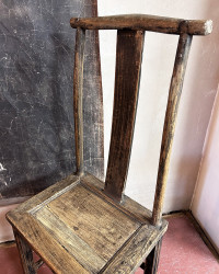 Chaise vintage Chinoise en bois - pièce unique