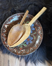 Pelle ogive vintage en bois - pièce unique