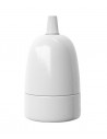 Douille en porcelaine Blanc