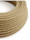 Câble électrique tissu Chanvre - effet jute