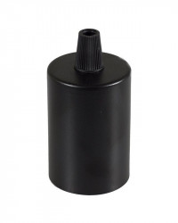 Douille métal cylindrique Noir