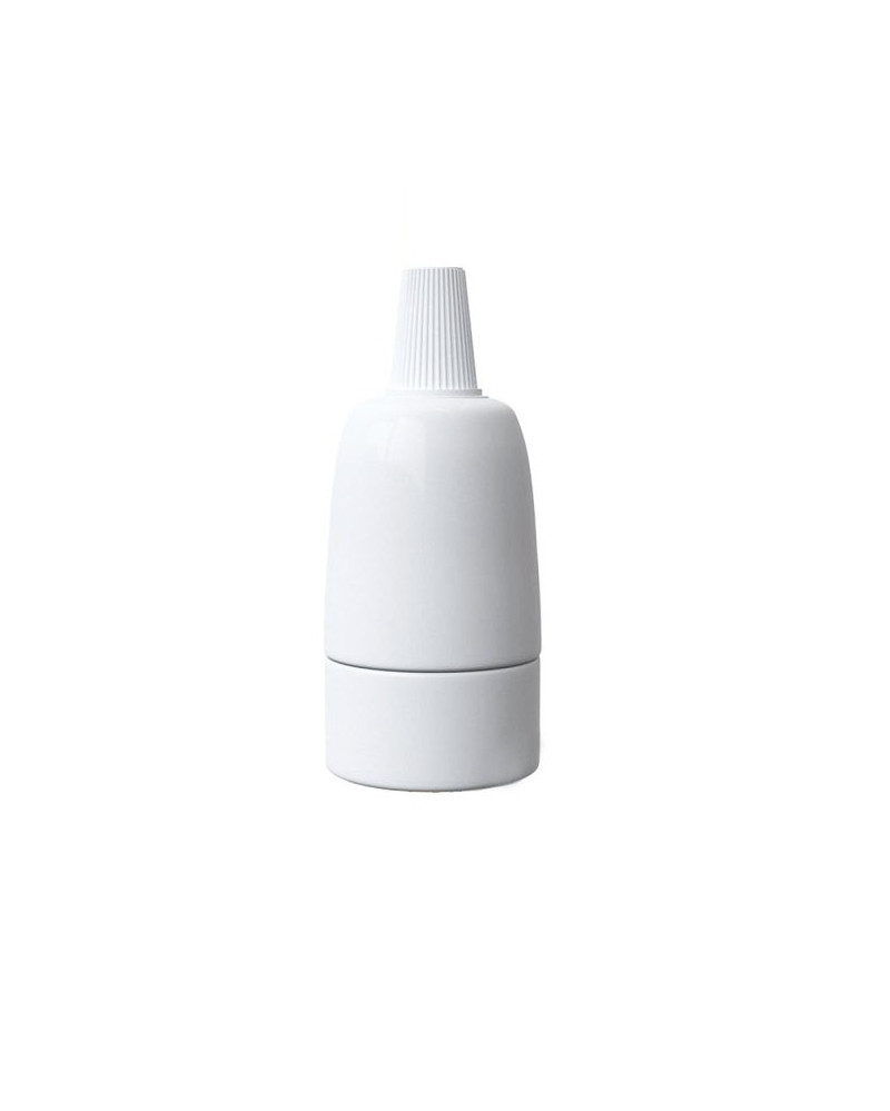 Douille en porcelaine Blanc petit format