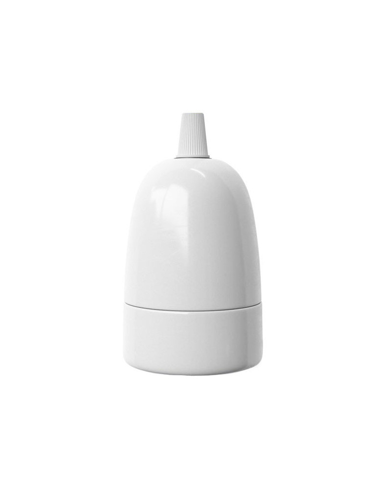 Douille en porcelaine Blanc