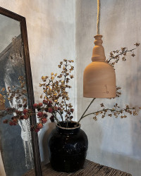 Suspension Epsilon en céramique terracotta par The Gentle Factory