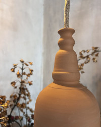 Terracotta Ceramic Pendant Lamp Epsilon by The Gentle Factory