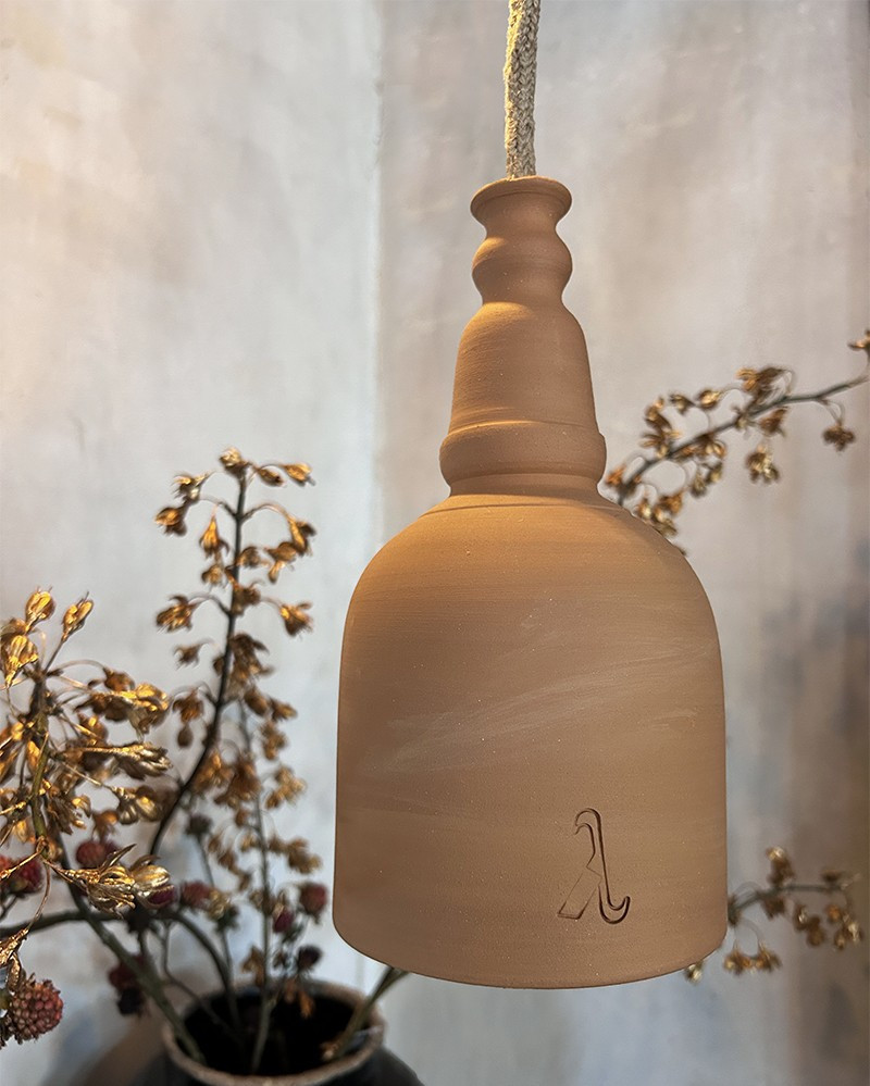 Terracotta Ceramic Pendant Lamp Epsilon by The Gentle Factory