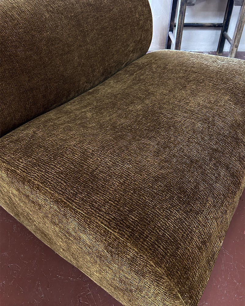 Fauteuil Hinton Marron en polyester