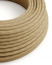 Câble électrique tissu Chanvre - effet jute