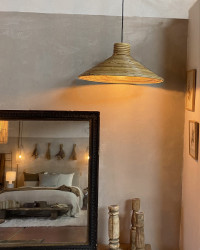 Suspension Hoanis en rotin