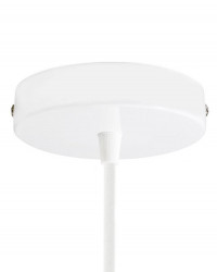 Cylindrical white metal Ceiling Rose