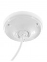Rosace ronde en porcelaine Blanc