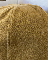 Pouf bulle en Lin Toile Tuftée Upcyclée par Maison de Vacances