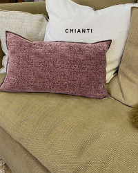 Coussin Vice Versa en coton Jacquard Stone Washed Kilim par Maison de Vacances