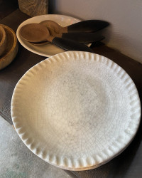 Vaisselle Dashi en grès émaillé quartz craquelé par Jars