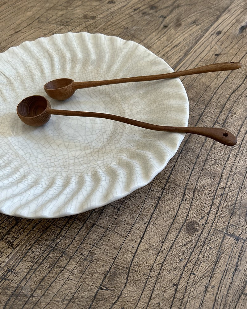 Vaisselle Dashi en grès émaillé quartz craquelé par Jars