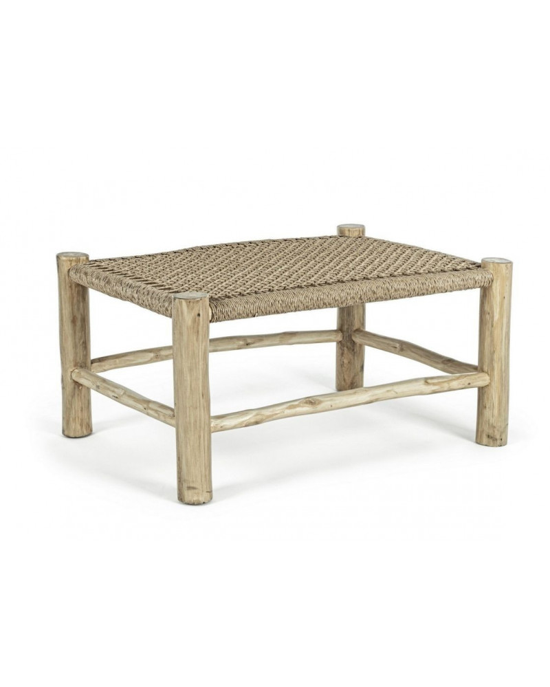 Ensemble de jardin Lampok en teck & polyfibres