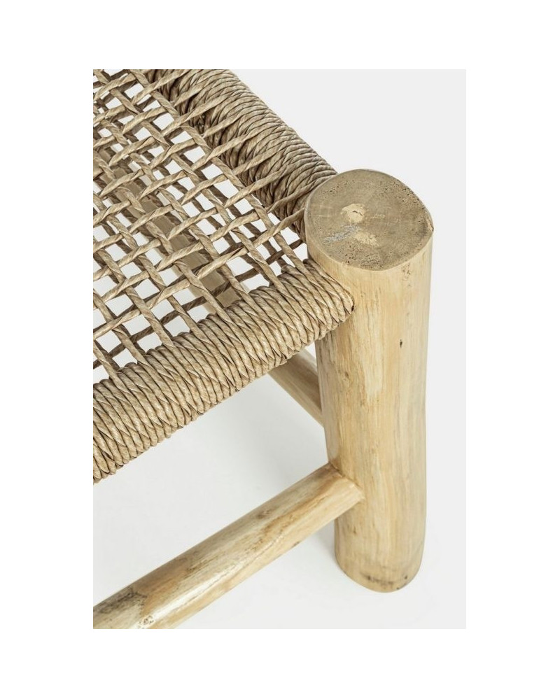 Ensemble de jardin Lampok en teck & polyfibres