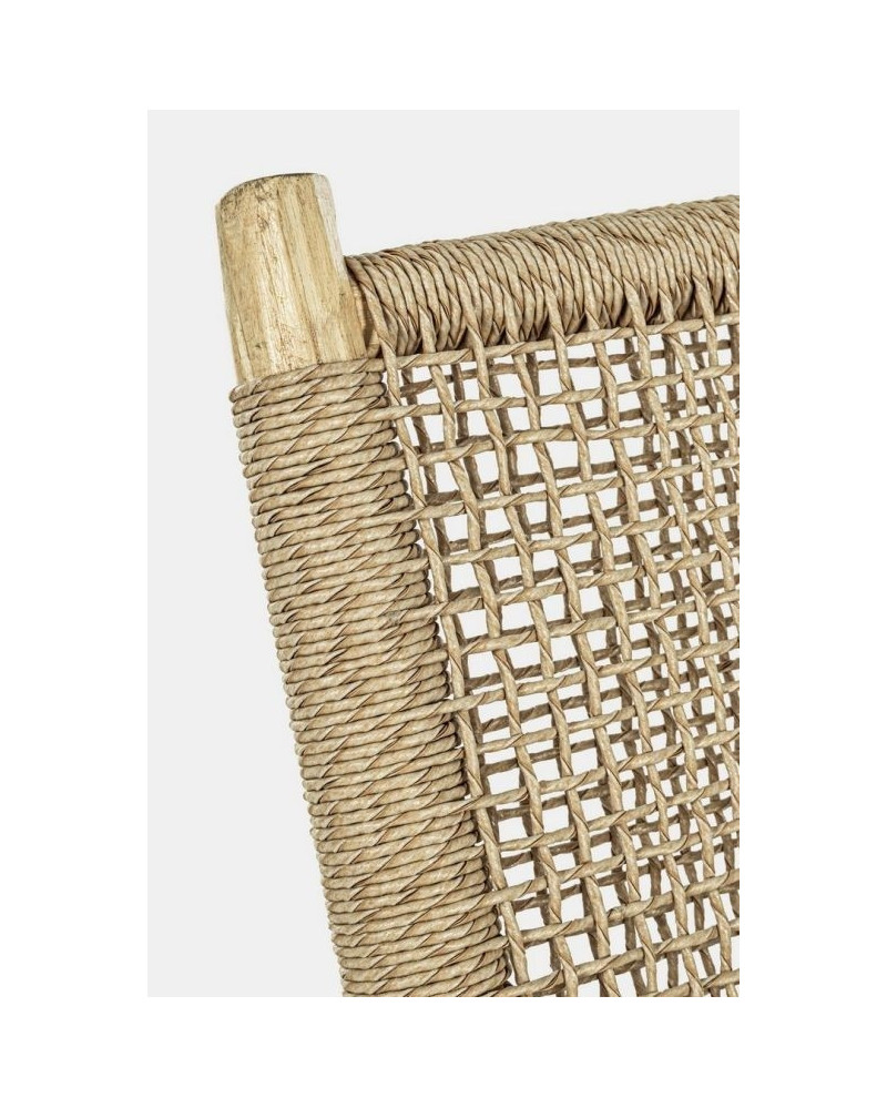Ensemble de jardin Lampok en teck & polyfibres