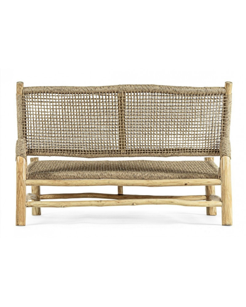 Ensemble de jardin Lampok en teck & polyfibres