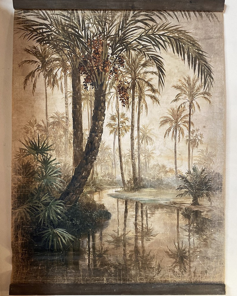 Creased paper panel Elche Palm