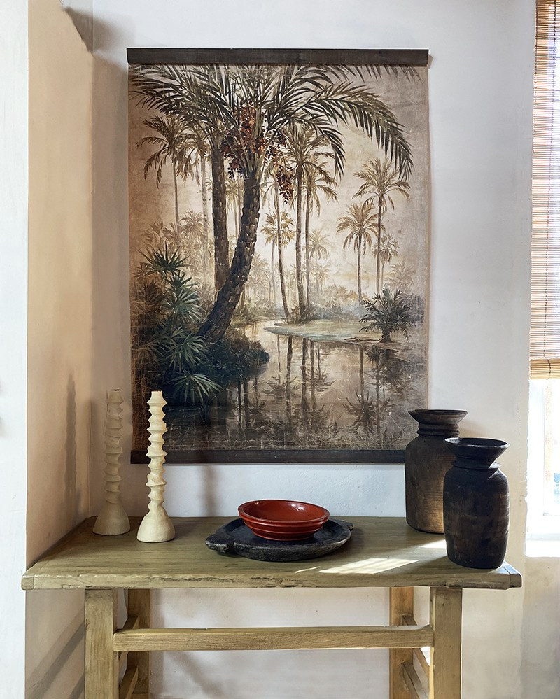Panneau Elche Palm en papier froissé