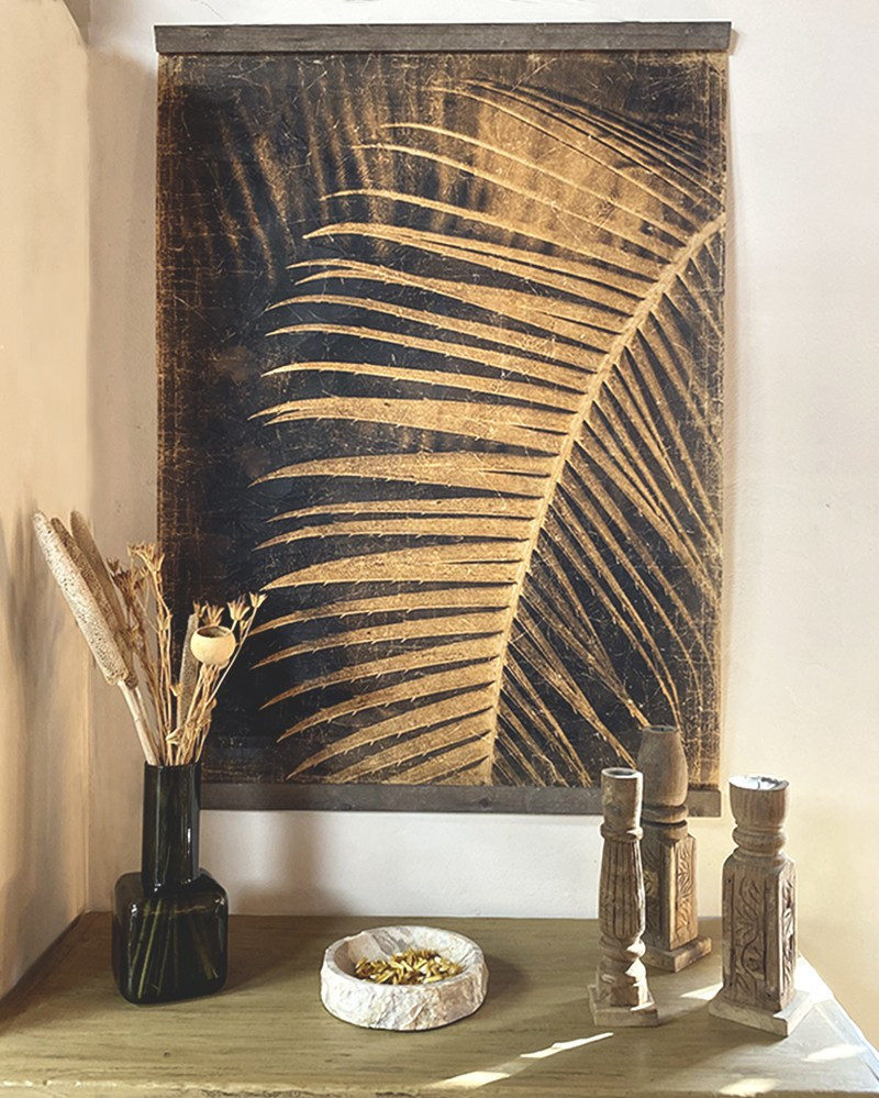 Creased paper panel Cocotier