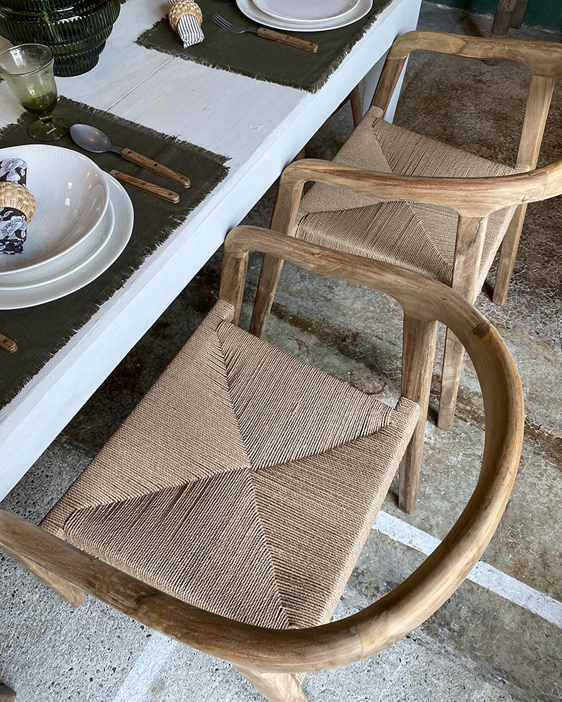 Chaise Baru en teck