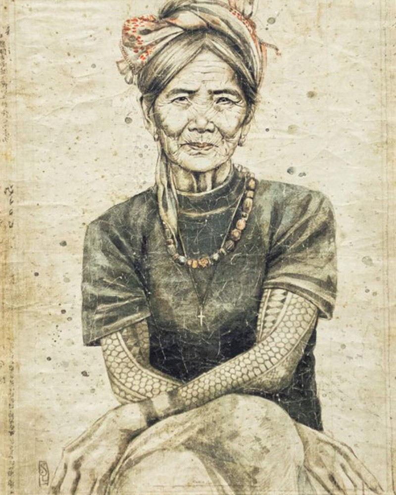 Panneau Philippines en papier froissé