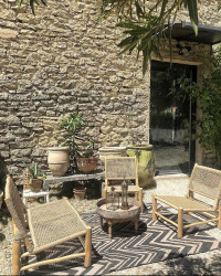 Eléments de jardin Lampok en teck & polyfibres