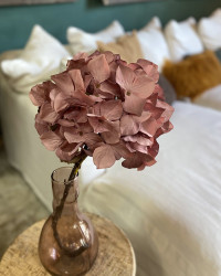 Branche décorative Hydrangea vieux rose