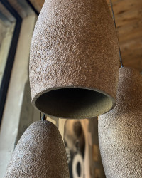 Recycled papier-mâché Divala pendant lamp