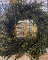 Lot of 3 glasses ornament