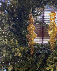 Lot of 3 glasses ornament