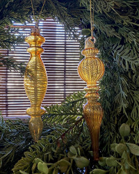 Lot of 3 glasses ornament