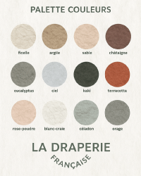 Terracotta bedding in washed linen by La Draperie Française