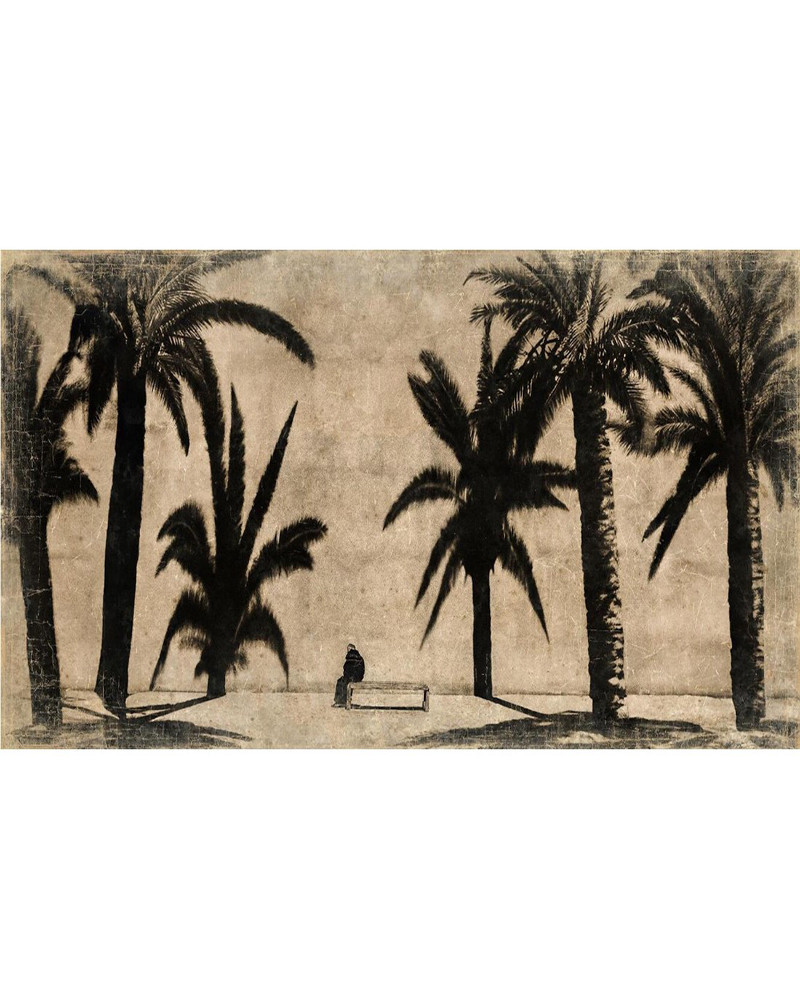 Creased paper Essaouira Place du Mechouar panel - Limited Edition