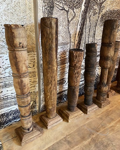 Wooden Candleholder High - unique piece