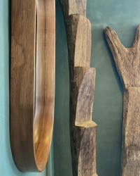 Miroir Laoul ovale en bois