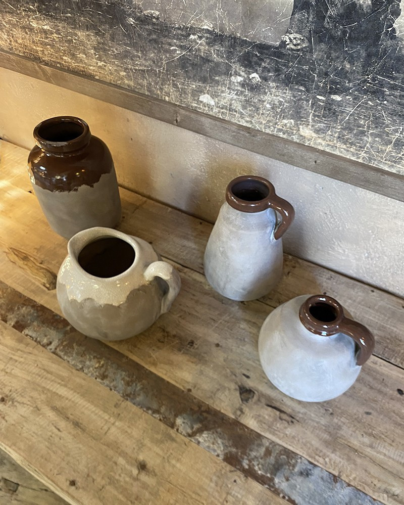 Earth terracotta vase