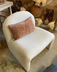 Neel armchair in bouclé fabric